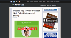 Desktop Screenshot of 5minaday.com